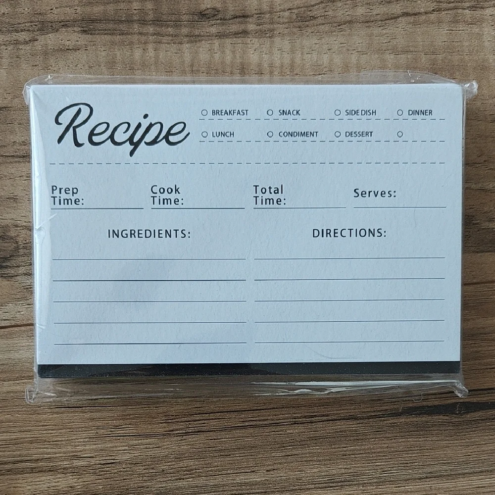 NIP 100ct Recipe Cards